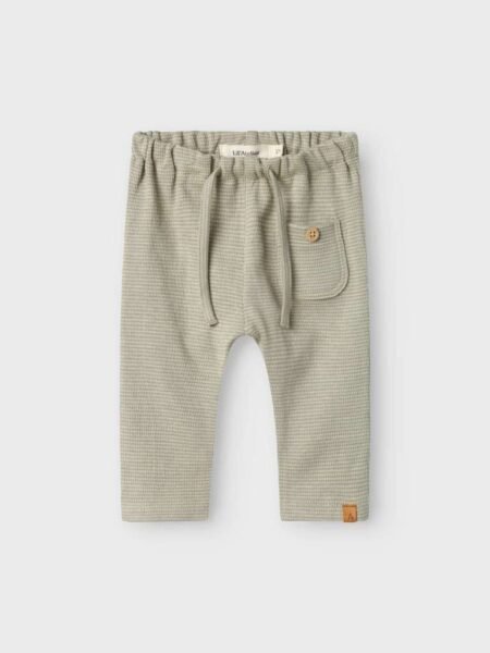 LIL ATELIER FENG LOOSE PANT LIL. Bukse, Moss Gray