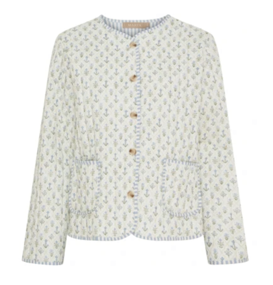 Mdc Avril Jacket- Quiltet jakke, Light Blue