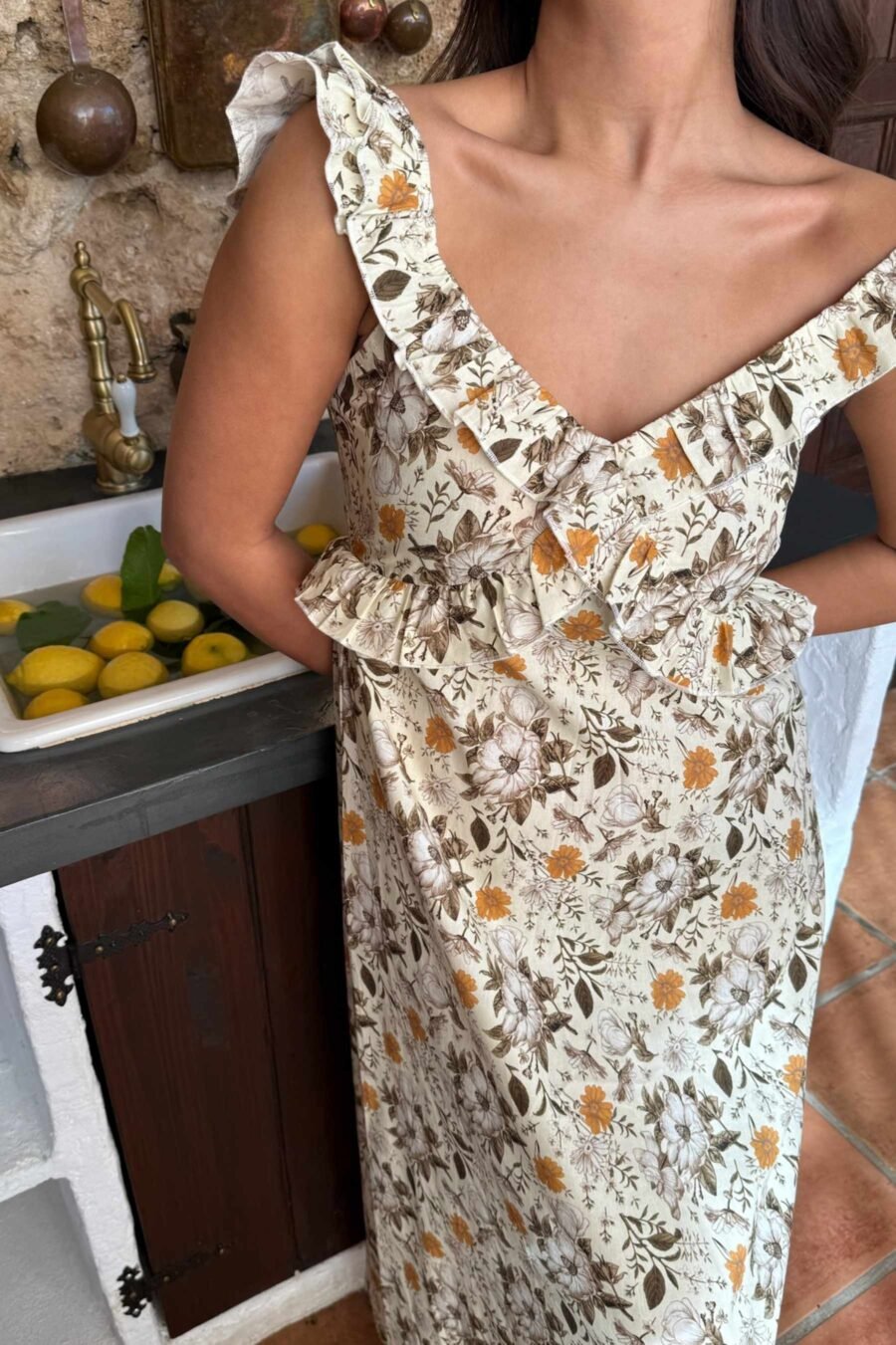 BY IC MELBAIC DRESS - GARDEN FLOWER- Kjole Med Blomsterprint - Bilde 4