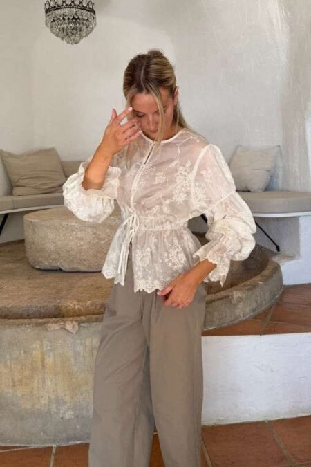 BY IC Lolaic Shirt - Blondebluse , Offwhite