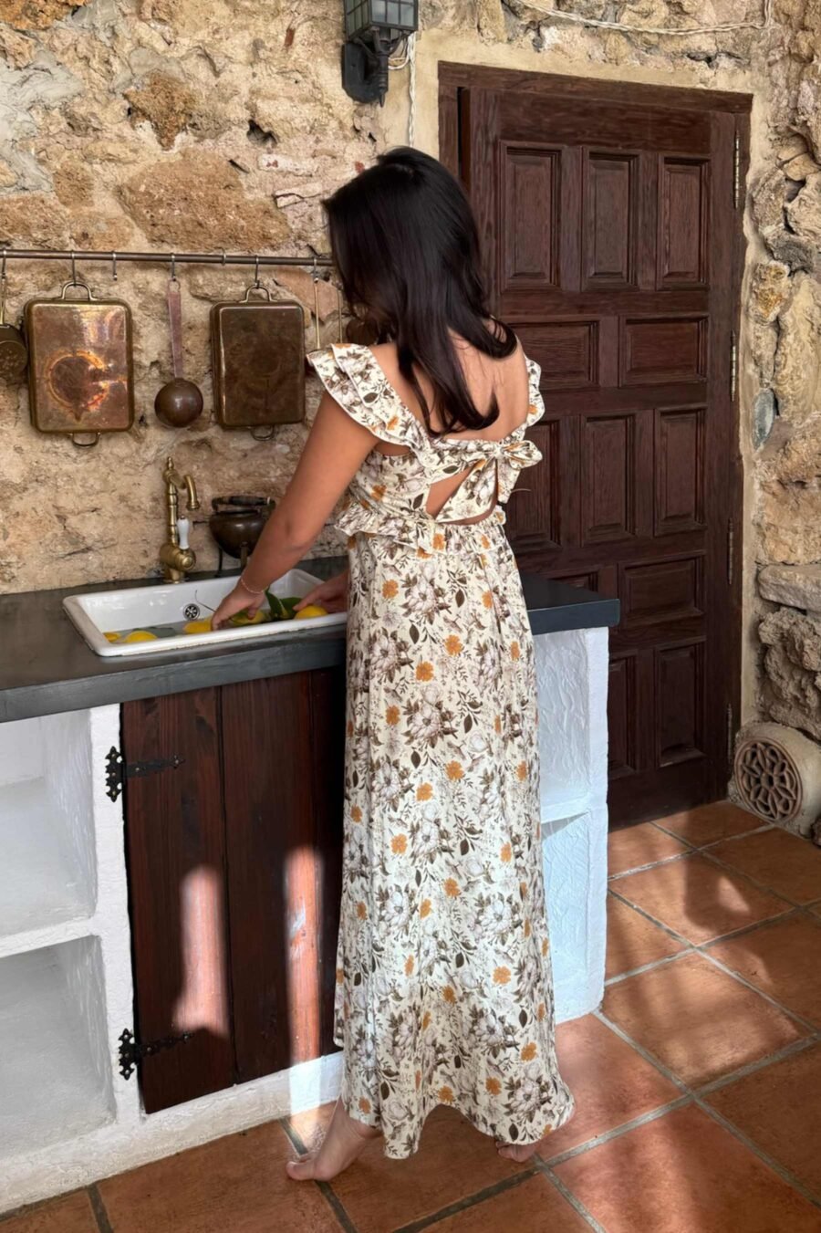 BY IC MELBAIC DRESS - GARDEN FLOWER- Kjole Med Blomsterprint - Bilde 5