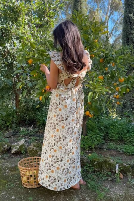 BY IC MELBAIC DRESS - GARDEN FLOWER- Kjole Med Blomsterprint