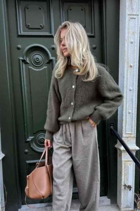 BY IC IdaIC Cardigan - Army Green