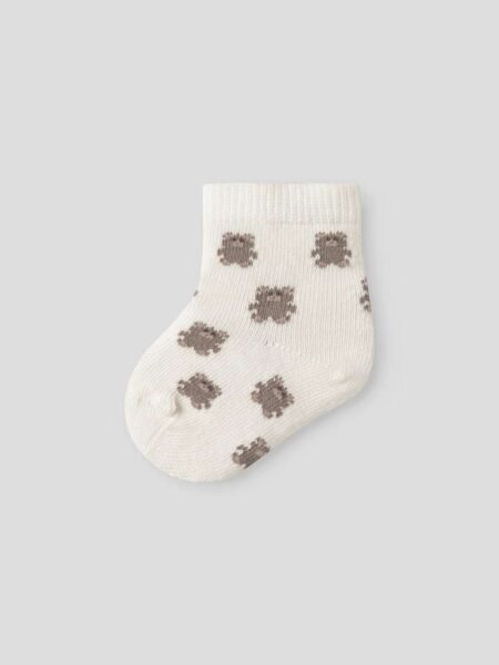 LIL ATELIER, ROSSA DIR SOCK, Turtledove, Teddybear