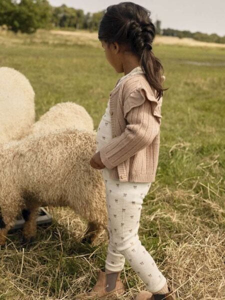 LIL ATELIER, NALU WO/MO Merinoull/ Modal , SLIM LEGGING LIL, Turtledove/Melange, SLØYFER