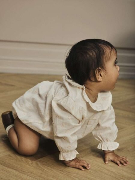 LIL ATELIER, NETHE LS LOOSE BODY, Romper, Pastel Parchment