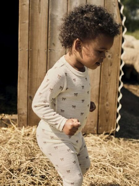 LIL ATELIER, NALU WO/MO Merinoull/ Modal, SLIM LEGGING LIL NOOS, BABY, Turtledove MELANGE, SLØYFER