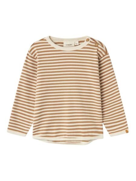 LIL’ ATELIER GEO FON LS LOOSE TOP, Genser, Tigers Eye