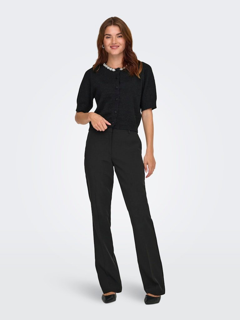 JDY ALVA LIFE 2/4 EMBEL CARDIGAN KNT NOOS, Black SILVER EMBELLISHMENT, Svart Med Strass - Bilde 5