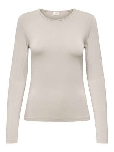 JDY MILA L/S O-NECK TOP JRS NOOS- Viskosetrøye, Chateau Gray - Bilde 5
