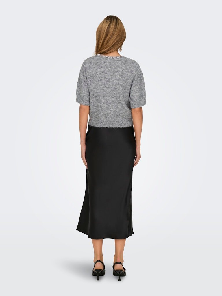 JDY ALVA LIFE 2/4 EMBEL CARDIGAN KNT NOOS, Medium Grey Melange SILVER EMBELLISHMENT - Bilde 5