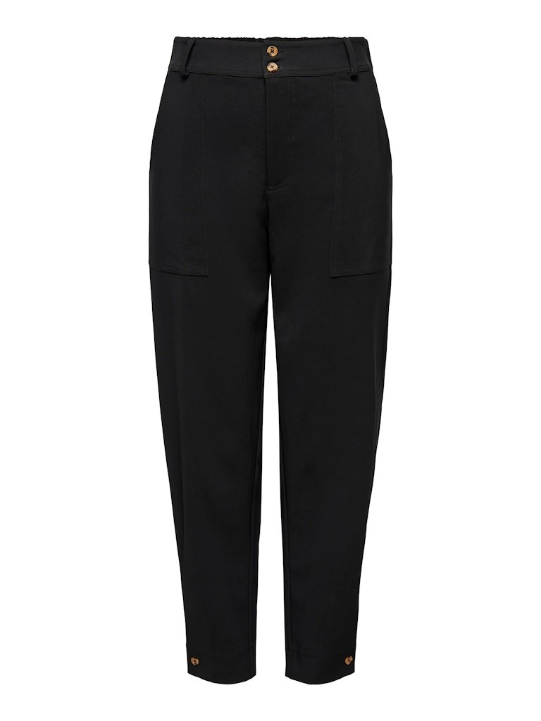 JDY PEN MW ANKEL PANT WVN, BUKSE, Black/Svart - Bilde 2