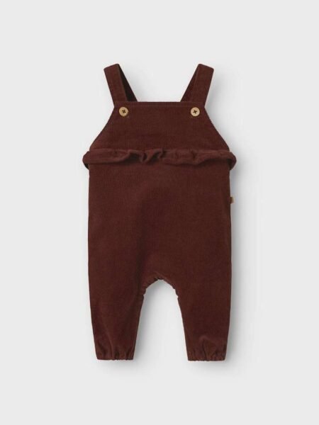 LIL ATELIER OBERT CORD OVERALL- Selebukse I Cordfløyel, Hot Chocolate