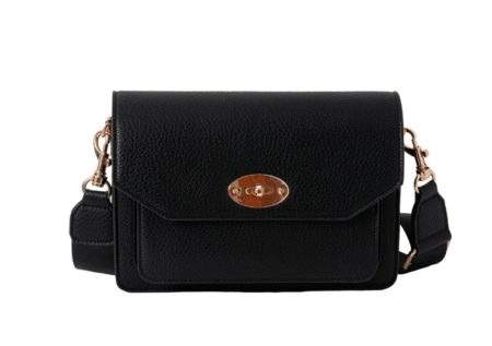 Rosenvinge, EMELY clutch med frontspenne - svart/black