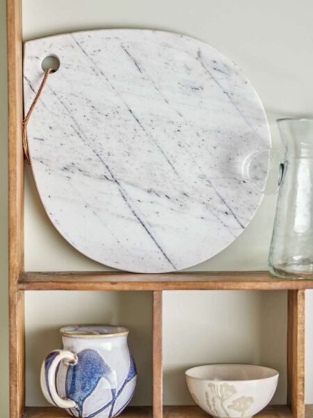 Bloomingville, Maiko skjærebrett, hvit, marmor, Marmorskjærefjøl