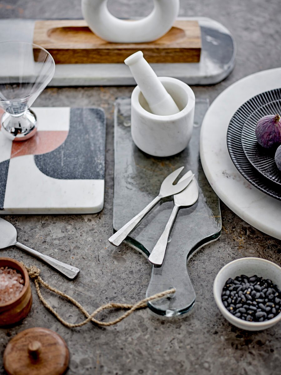 Bloomingville, Johni serveringsbrett, klart, resirkulert glass - Bilde 2