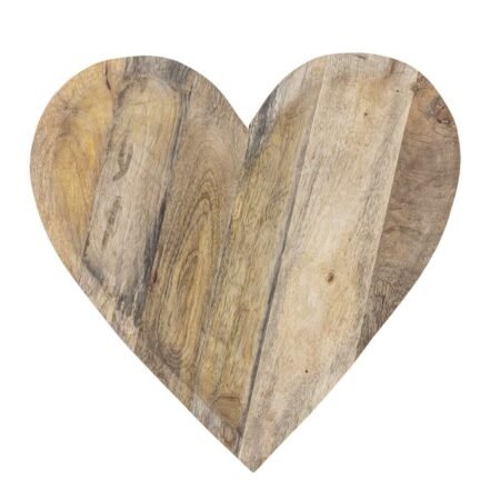 Bloomingville, Lotuz Fat, Natur, FSC 100%® Mangotre, Serveringsfat, hjerte