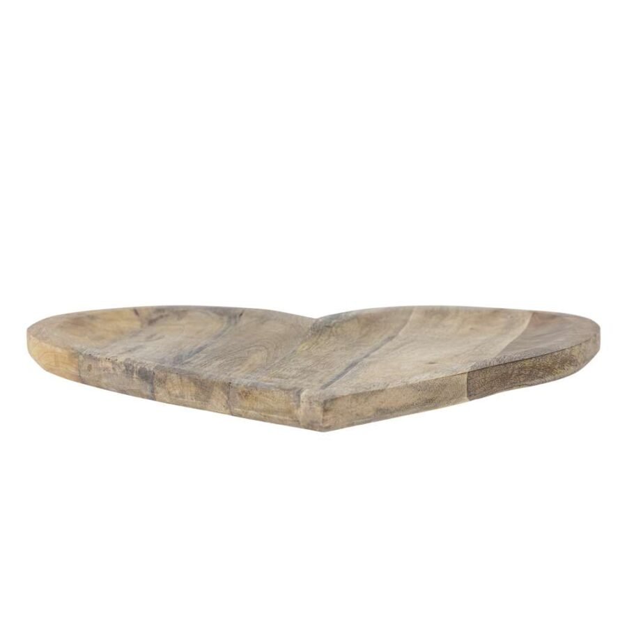 Bloomingville, Lotuz Fat, Natur, FSC 100%® Mangotre, Serveringsfat, hjerte - Bilde 2