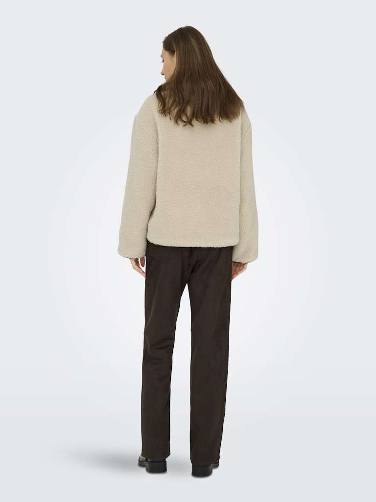 JDY NOELLA LIFE TEDDY JACKET OTW NOOS- Teddy Jakke, Cement - Bilde 6