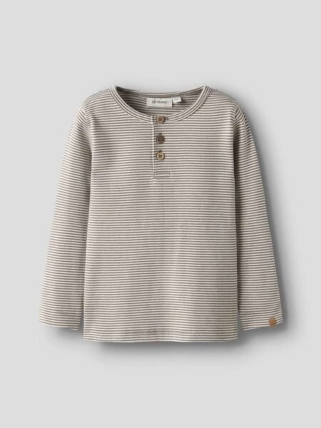 LIL ATELIER, OHIO LS SLIM TOP LIL, GENSER, Turtledove SEPIA TINT