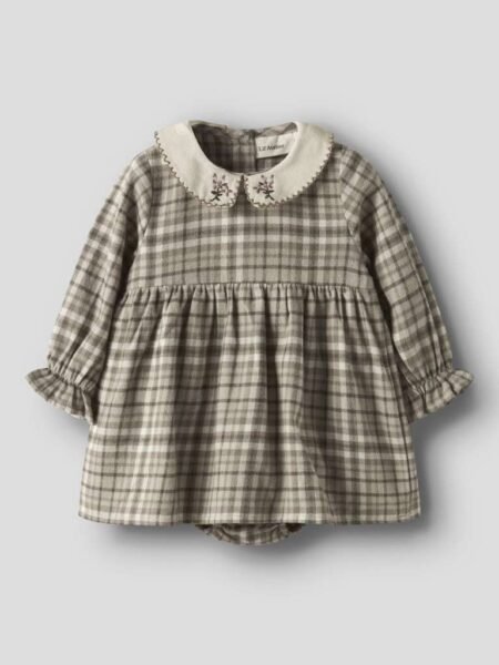 LIL ATELIER REBEL LS BODY DRESS - Kjole, Sepia Tint, str68-86