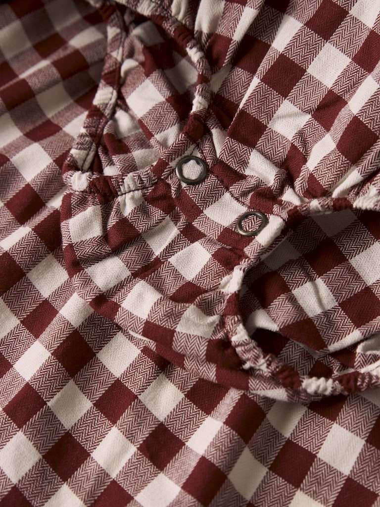 LIL ATELIER, RIO LS LOOSE BODY DRESS, Kjole, Julekjole, Red Dahlia, Rød - Bilde 6