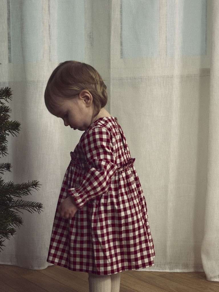 LIL ATELIER, RIO LS LOOSE BODY DRESS, Kjole, Julekjole, Red Dahlia, Rød