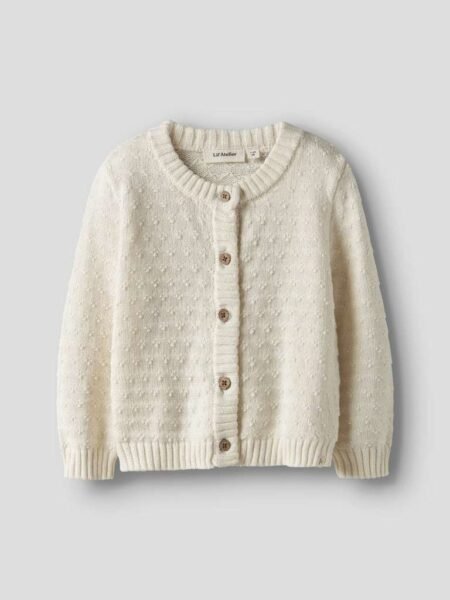 LIL ATELIER, ROSANNE LS KNIT CARD LIL, CARDIGAN, Turtledove