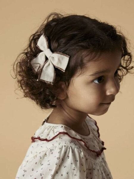 LIL ATELIER, ACC-RIMAJA HAIR CLIPS, Hårspenne, Oxford Tan