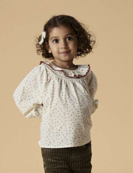 LIL ATELIER, RASIA LS LOOSE SHIRT, Bluse, Turtledove RED DAHLIA