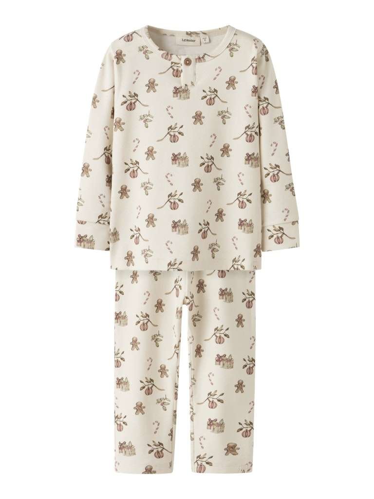 LIL ATELIER, LAYO GIT LS NIGHTSET, Turtledove CHRISTMAS, Julepysj - Bilde 4