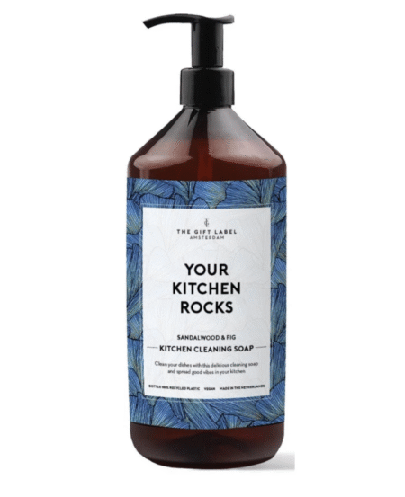 The Gift Label, Kitchen cleaning soap , kjøkkensåpe, Your Kitchen Rocks1000ml