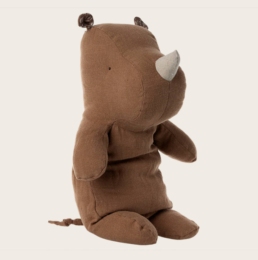 Maileg Safari friends, Rhino, Medium- Nesehorn - Chocolate - Bilde 2