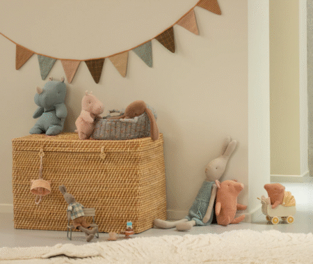 Maileg Safari friends, Rhino, Medium- Nesehorn - Dusty Blue