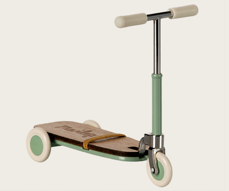 Maileg Sparkesykkel, Kick board, Mouse - Mint - Bilde 2