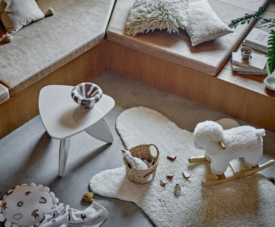 Bloomingville, Star Cushion, Nature, Wool, PUTE I ULL - Bilde 2