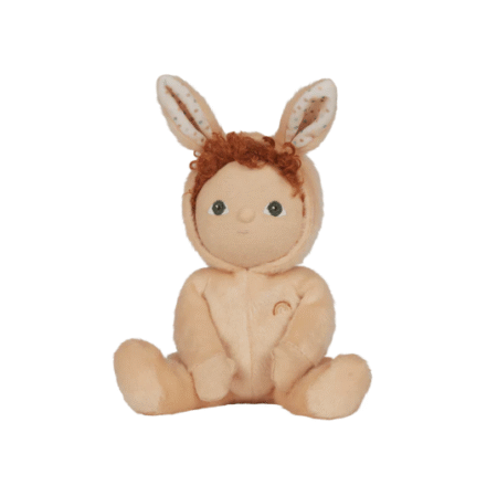 OLLI ELLA, Dukke/Kosedyr, Dinky Dinkum Dolls, Fluffle Family - Bubba Bunny - Sand