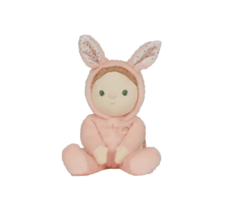 OLLI ELLA, Dukke/Kosedyr, Dinky Dinkum Dolls, Fluffle Family - Babbit Bunny - Pink