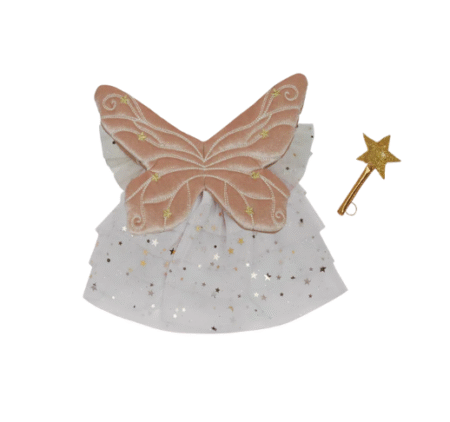 OLLI ELLA, Dukkeklær, Dinkum Dolls Fairy Outfit Set - Pearl