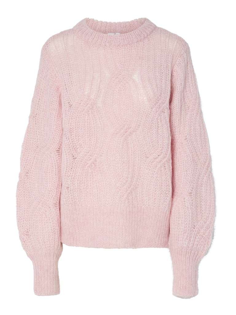 YAS ZUMA LS WOOL BLEND KNIT PULLOVER, Ullgenser,Orchid Pink, Rosa - Bilde 5