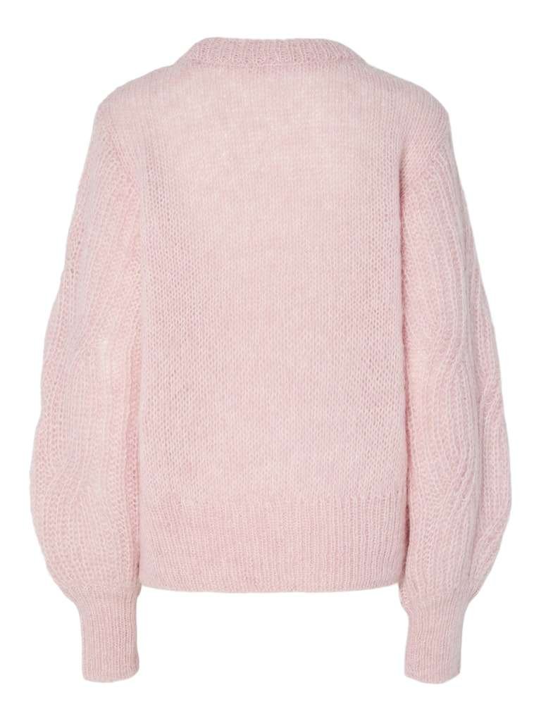 YAS ZUMA LS WOOL BLEND KNIT PULLOVER, Ullgenser,Orchid Pink, Rosa - Bilde 6