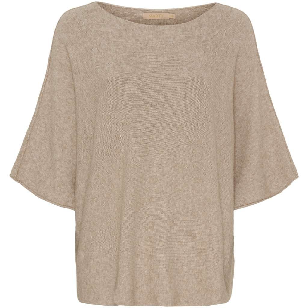 Mdc Sia Knit- Genser, Viskoseblanding, Medium Beige