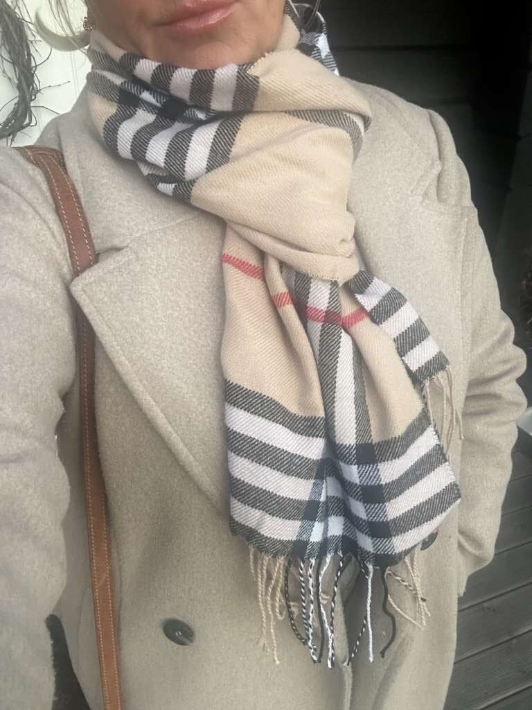 Burberry Look Skjerf 180cm, Beige