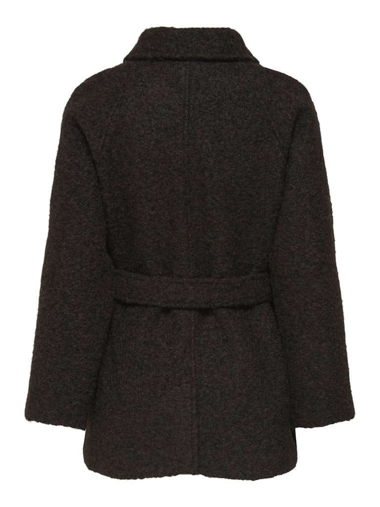 JDY NEVADA BOUCLE BELT COAT, Kåpe, Jakke,Chocolate Torte, Mørk brun - Bilde 8