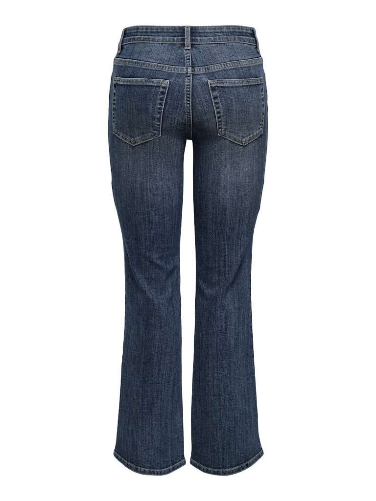 JDY BLAIR MID WAIST BOOTCUT DNM JEANS- Dongeribukse, DARK BLUE DENIM - Bilde 6