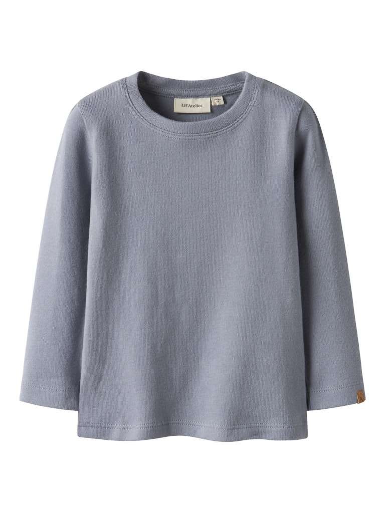 LIL ATELIER THORO HYT LS SLIM TOP LIL- Genser, Tradewinds, Støvet Blå - Bilde 3