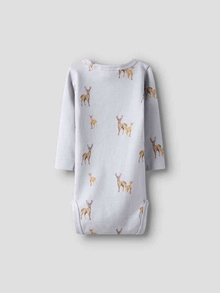 LIL ATELIER LAYO GEO LS SLIM BODY LIL, Gray Dawn DEER - Bilde 2