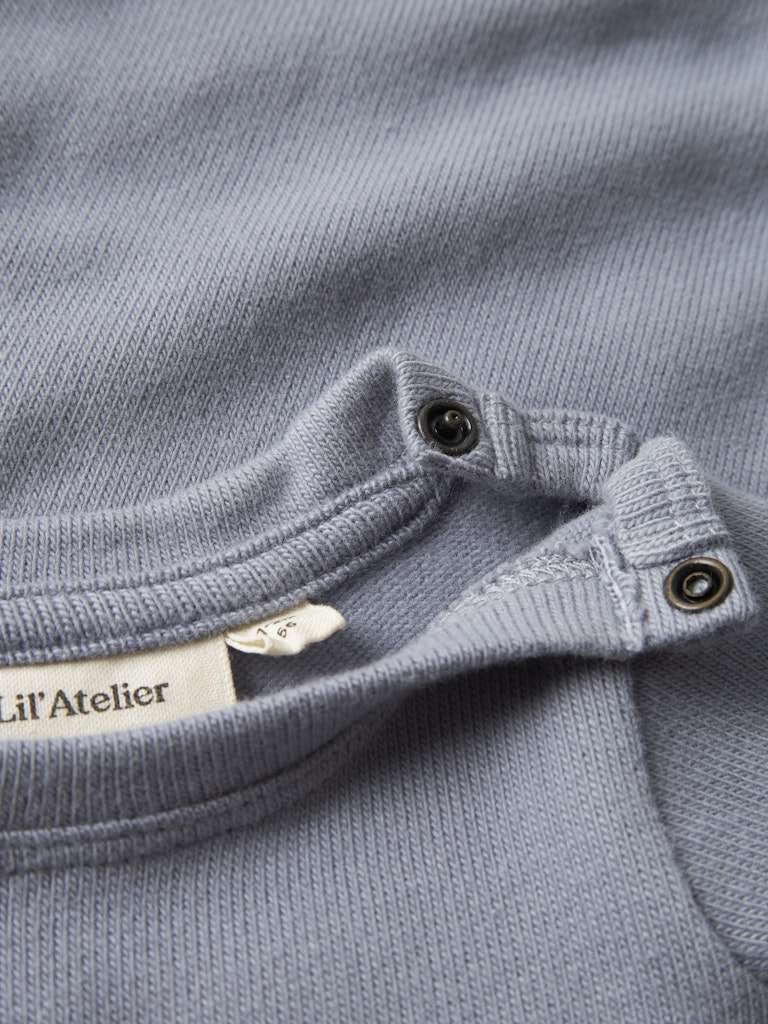 LIL ATELIER THORO HYT LS SLIM BODY LIL, Tradewinds, Støvet Blå - Bilde 4
