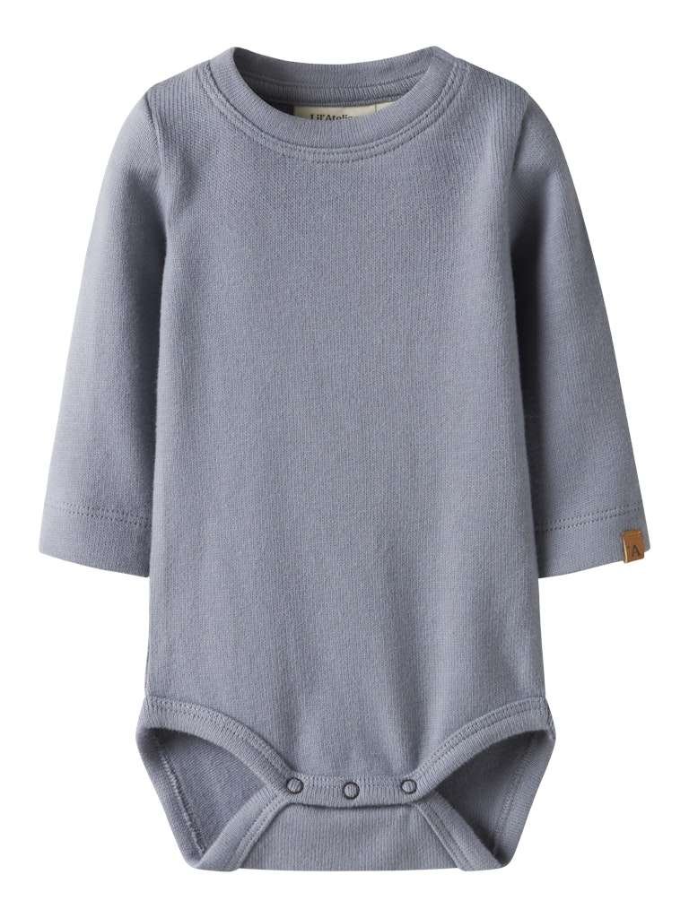 LIL ATELIER THORO HYT LS SLIM BODY LIL, Tradewinds, Støvet Blå - Bilde 3