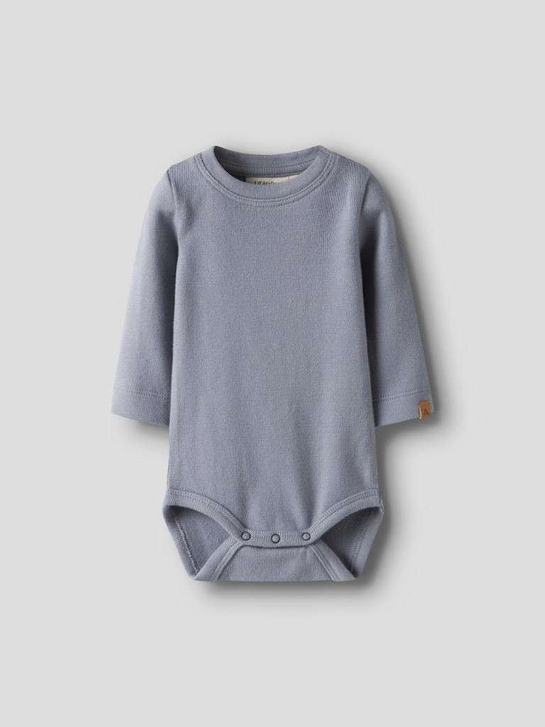 LIL ATELIER THORO HYT LS SLIM BODY LIL, Tradewinds, Støvet Blå